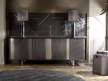 LEONARDO L430/M - Solid wood sideboard with doors by Arte Brotto - view 2
